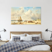  Fisherfolk On The Beach Leinwanddruck (Insitu (Schlafzimmer))