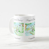 Fisherman 60. Geburtstag Kaffeetasse (Vorderseite Links)