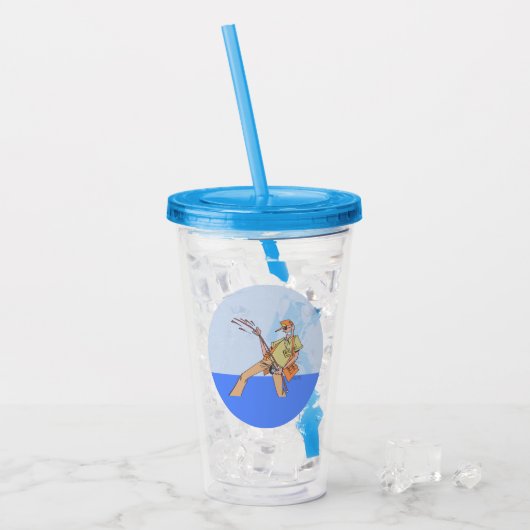 Fisherman Acryltumbler Acryltrinkbecher (Vorderseite Ice)