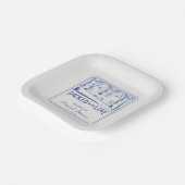 Fisherman Aesthetic Sardines Brautparty Pappteller (Gewinkelt)