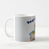 Fisherman Aquarell Bester Vater je Kaffeetasse (Links)