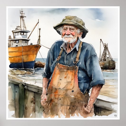 Fisherman - Archival Art Print Poster (Vorne)