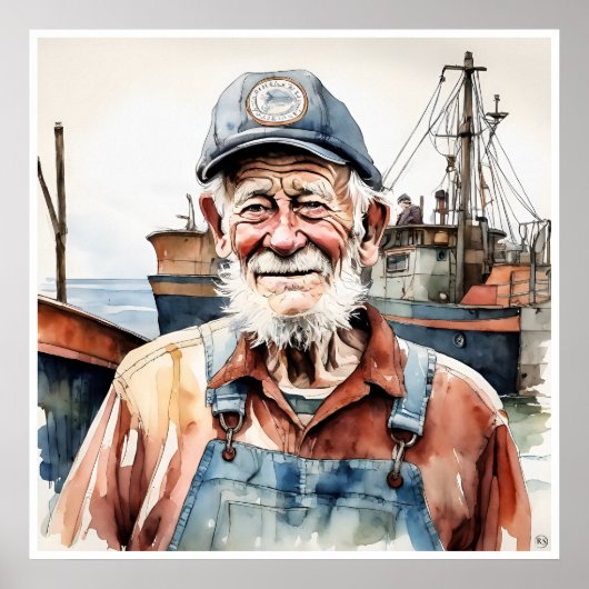 Fisherman - Archivkunst Print Poster (Vorne)