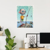 Fisherman - Archivkunst Print Poster (Heimbüro)