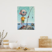 Fisherman - Archivkunst Print Poster (Küche)