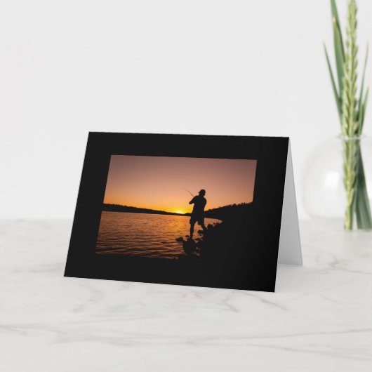 "FISHERMAN" AUF IHRER GEBURTSKARTE KARTE (Vorderseite)