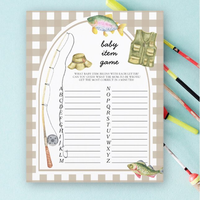 Fisherman Baby Item Game. Baby Shower Game (Von Creator hochgeladen)