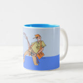Fisherman blue links Hand Two Ton Tasse (VorderseiteRechts)