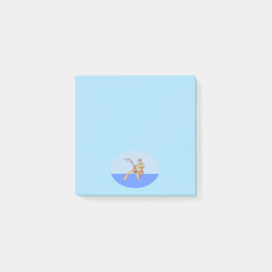 Fisherman Blue Note Pads Post-it Klebezettel (Vorderseite)