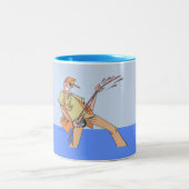 Fisherman blue two tone Tasse (Mittel)