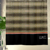 Fisherman Brook Trout Fisch Olive Schwarz-weiß Rus Duschvorhang