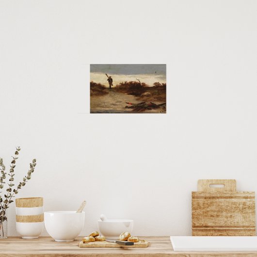 Fisherman by Water (1886) Edward Mitchell Poster (Küche)