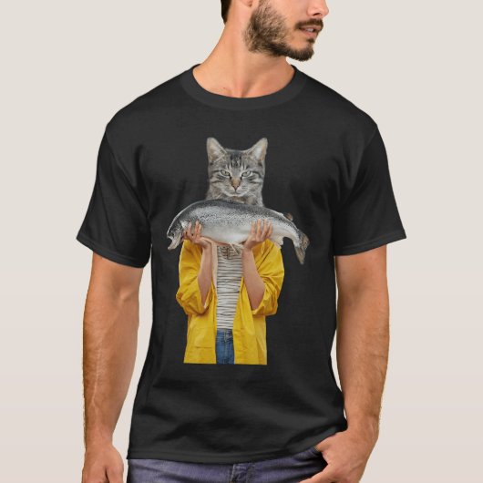 Fisherman Cat T-Shirt (Vorderseite)