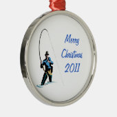 Fisherman Design Ornament Aus Metall (Rechts)