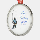 Fisherman Design Ornament Aus Metall (Links)
