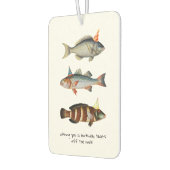 Fisherman Fish Hat Fun Birthday Autolufterfrischer (Links)