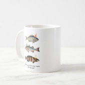 Fisherman Fish Hat Fun Birthday Kaffeetasse (Vorderseite Links)
