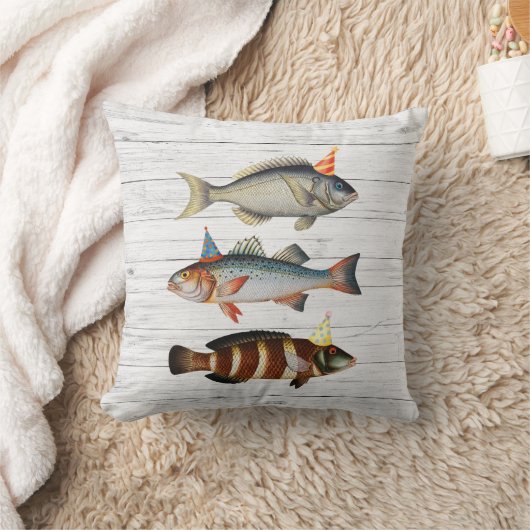 Fisherman Fish Hat Fun Kissen (Decke)