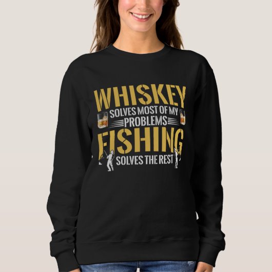 Fisherman Fishing Solves The Rest Of My Problems F Sweatshirt (Vorderseite)
