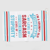 Fisherman Funny Sarcasm Novelty Spaß Gift Golfhandtuch (Horizontal)