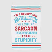 Fisherman Funny Sarcasm Novelty Spaß Gift Golfhandtuch (Vorderseite)