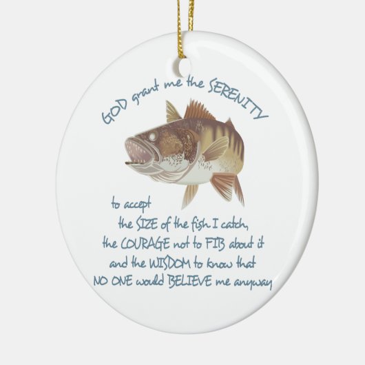 Fisherman-Gebet Keramik Ornament (Links)