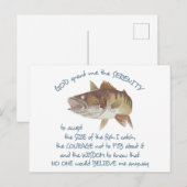 Fisherman-Gebet Postkarte (Vorne/Hinten)