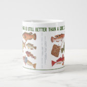 Fisherman Gift. Angeln oder Angeln Jumbo-Tasse (Vorderseite)