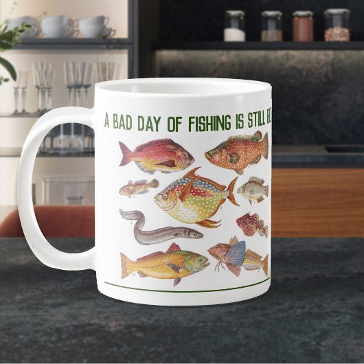 Fisherman Gift. Angeln oder Angeln Jumbo-Tasse