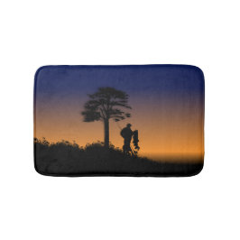 Fisherman in Dusk Badematte