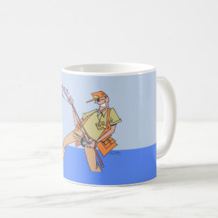 Fisherman links Hand Tasse