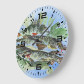 Fisherman Man Höhle Hütte Acrylwand Uhr (Winkel)