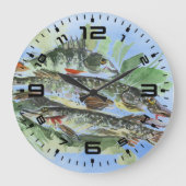 Fisherman Man Höhle Hütte Acrylwand Uhr (Vorderseite)