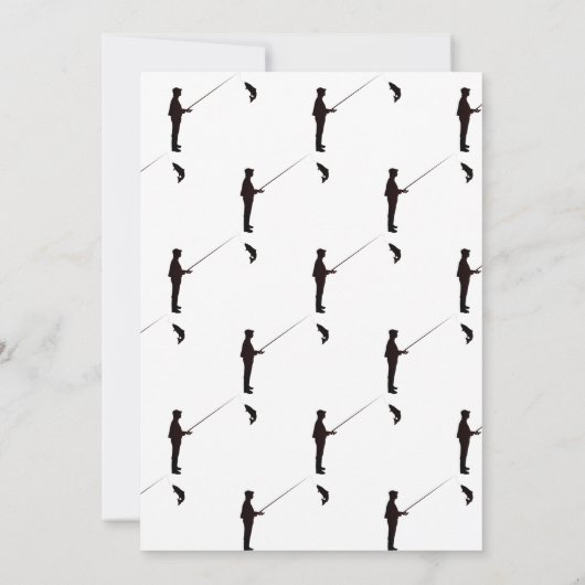 Fisherman Mic Drop Retirement Party Einladung (Rückseite)