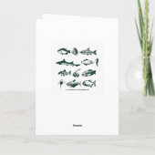 Fisherman Nutcracker Happy Birthday Karte (Rückseite)