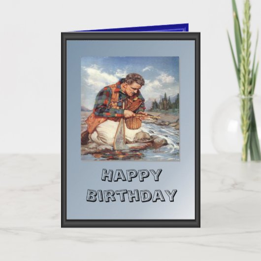 Fisherman on the river karte (Vorderseite)