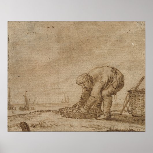 Fisherman on the Sea Shore, 1623 Poster (Vorne)
