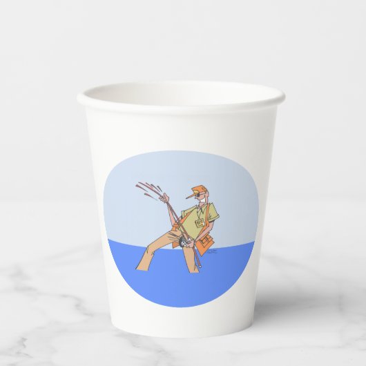 Fisherman Oval Paper Cups Pappbecher (Vorderseite)