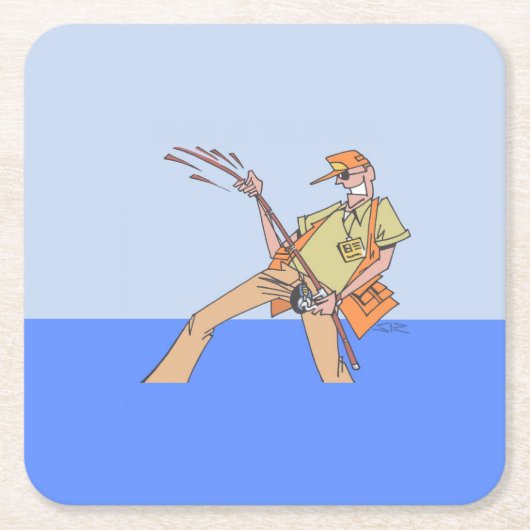 Fisherman Paper Untersetzer (Vorderseite)