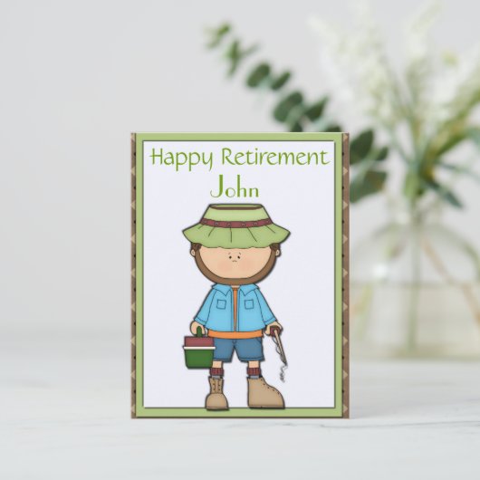 Fisherman Postkarte (Stehend Vorderseite)