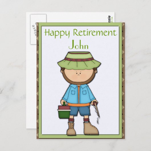 Fisherman Postkarte (Vorne/Hinten)