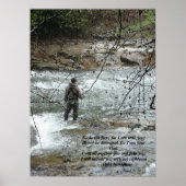 Fisherman River Isaiah 41:10 Print Poster (Vorne)