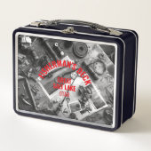 Fisherman’s Deck Black and White Metal Lunchbox (Vorderseite)