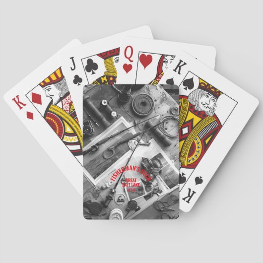 Fisherman’s Deck Black and White Playing Cards Spielkarten (Rückseite)