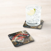 Fisherman’s Deck Hard plastic coaster Getränkeuntersetzer (Rechte Seite)