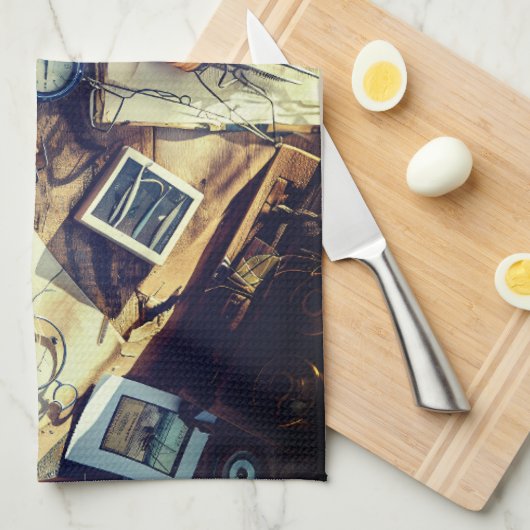 Fisherman’s Deck Kitchen Towel Geschirrtuch (Viertel Falte)