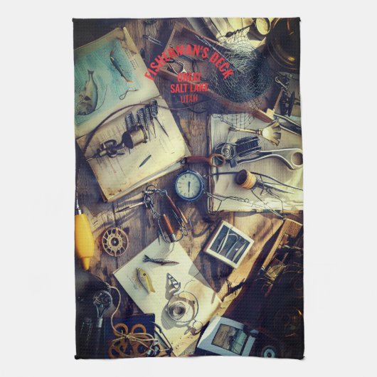 Fisherman’s Deck Kitchen Towel Geschirrtuch (Vertikal)