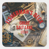 Fisherman’s Deck Quadratischer Aufkleber (Vorderseite)