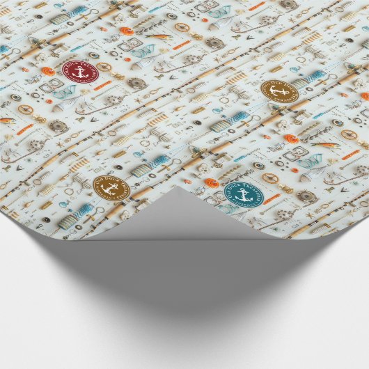 Fisherman’s Deck Wrapping Paper Geschenkpapier (Ecke)