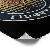 Fisherman’s Fidget Toy Fishing Fidget Spinner  Poster (Ecke)